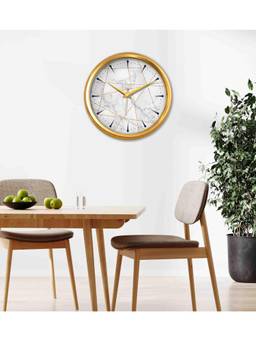 Olive Tree - Geometric Plastic Wall Clock - Cream