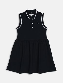Tommy Hilfiger - Girls Cotton Polo Collar A-Line Dress