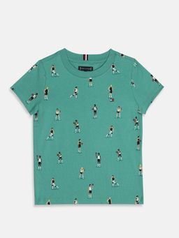 Tommy Hilfiger - Boys Printed Regular Fit Cotton T-Shirt