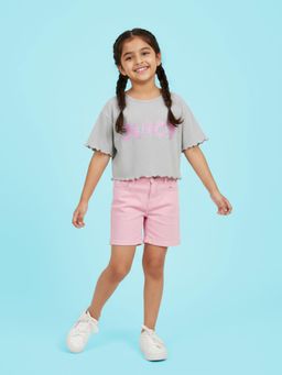 KiddoPanti - Girls T-Shirt and Shorts