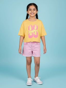KiddoPanti - Girls T-Shirt and Shorts