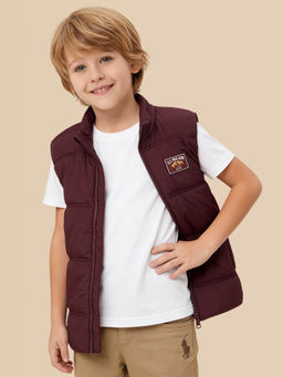 U.S. POLO ASSN. - Kids Boys Solid Regular Fit Puffer Jacket