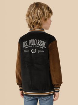 U.S. POLO ASSN. - Kids Boys Solid Regular Fit Varsity Jacket