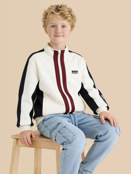 U.S. POLO ASSN. - Kids Boys Colour Blocked Regular Fit jacket
