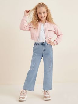 CHERRY CRUMBLE BY NITT HYMAN - Blue Solid Jeans