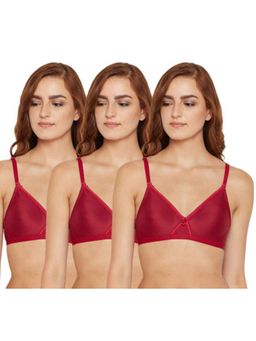 Bodycare - Pack of 3 Seamless Cup Bra In Maroon Colour