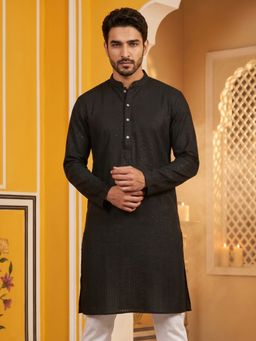 Jompers - Men’S Silk Blend Thread Work Kurta