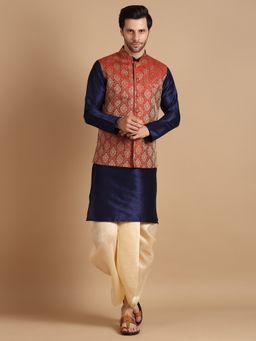 Uri and MacKenzie - Silk Kurta with Dhoti and Nehru Jacket