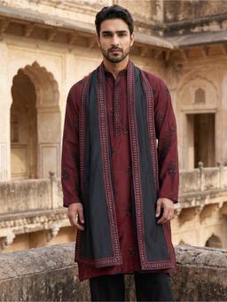 Jompers - Embroidered and Sequin Kurta With Dupatta