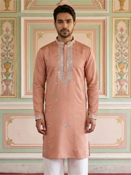Jompers - Men's Embroidered and Mirror Work Kurta.