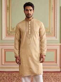 Jompers - Men’s Silk Blend Embroidered Kurta