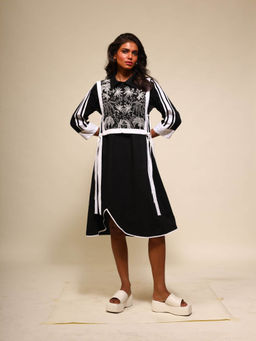 September Spring - Wilderness Dress In Black