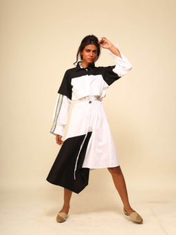 September Spring - Black Soho-Boho Dress