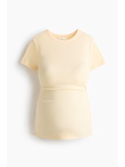 H&M - Women Yellow MAMA Ribbed Top