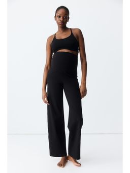 H&M - Women Black MAMA Wide Sports Trouser