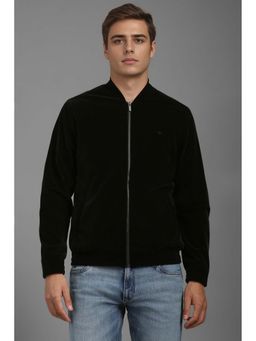 Louis Philippe - Men's Casual Black Solid Jacket