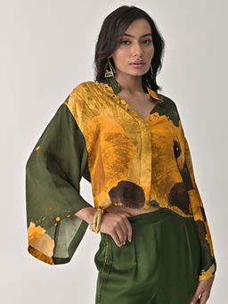 The Missy Co. - Green Eliza Frayed Shirt