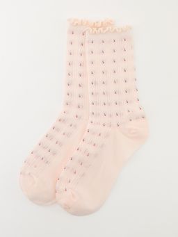 Pomelo - Lettuce Trim Socks - Light Pink