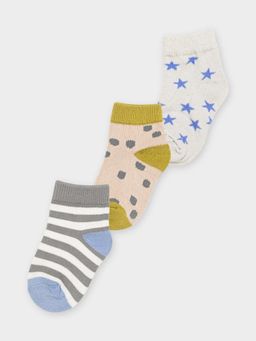 Mi Arcus - Multi-Color Printed Unisex Socks (Pack of 3
