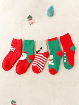 Little Surprise Box - Multi-Color Printed Unisex Socks (Pack of 5)