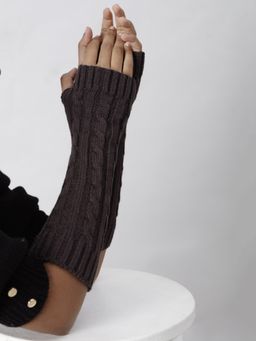 Twenty Dresses by Nykaa Fashion - Grey Up To The Trend Hand Gloves