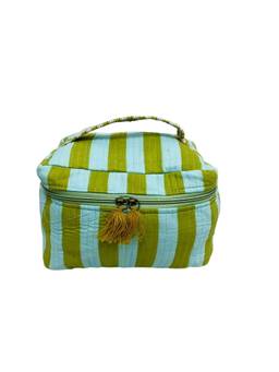 House of Gulab - Multi-Colour Handcrafted Quilted Makeup Organizer Bag