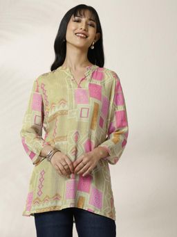 Libas - Printed Muslin Straight Kurti for Women