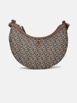 Tommy Hilfiger - Logo Brown Polyurethane Handbag