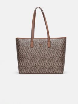 Tommy Hilfiger - Logo Black Polyurethane Tote Bag