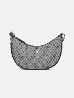 Tommy Hilfiger - Logo Grey Polyester Shoulder Bag