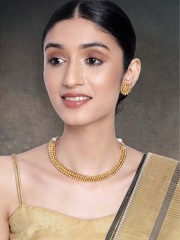 Peora - Choker Necklace with Studded Earrings Set for Women