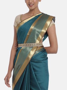 Peora - Kundan White Waist Belt Kamar Bandh Belly Chain for Women