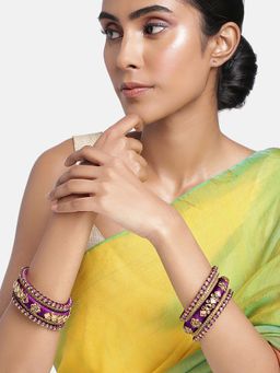 Peora - Brass Kundan Studded Chuda for Women (2.8)