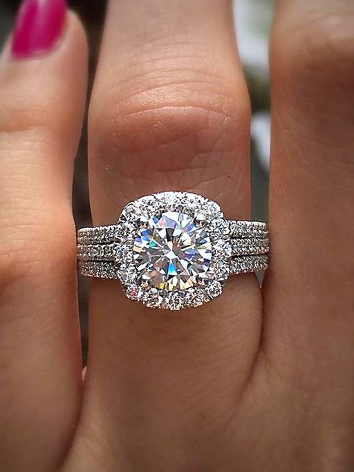 Peora American Diamond Studded Silver Plated Finger Ring for Women (US 7)