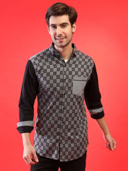 Campus Sutra - Men Full Sleeve Checkered Casual Shirt
