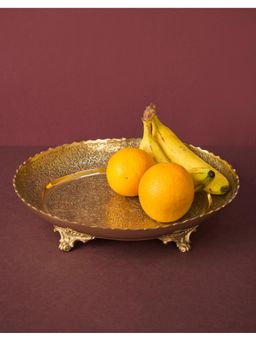 Fabindia - Multi Brass Etched Nira Platter