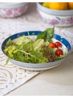 Fabindia - Multi Ceramic Casted Luxe Pasta Plate