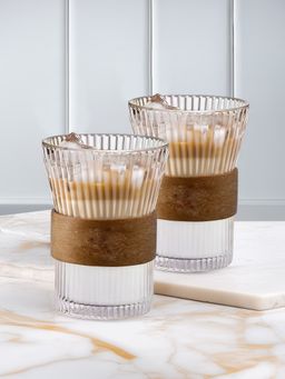 The Better Home - Glass Tea and Coffee Mugs 280ml Transparent (Pack of 2)