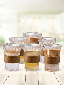 The Better Home - Glass Tea and Coffee Mugs 280ml Transparent (Pack of 6)