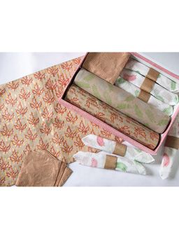 ADYA - Golden Leaf Reversible Table Mat Set