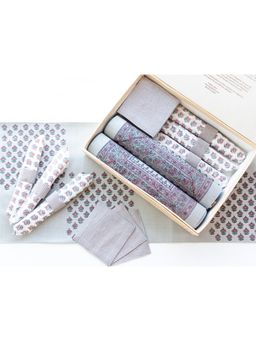 ADYA - Steel Multi-Color Floral Table Mat Set