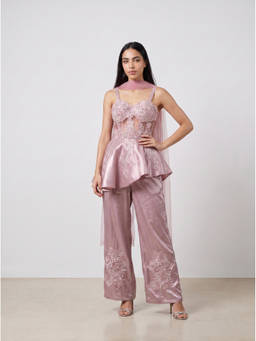 NIYARA INDIA - Pink Mridula Blush Embroidered Co-Ord Set