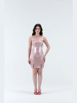 XAYA - Astrid Pink Sequins Mini Dress