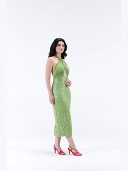 XAYA - Eloise Sequins Bodycon Midi Dress