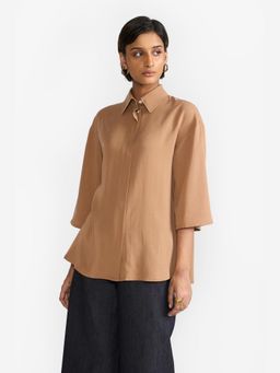 Perona - Viscose Rayon Women Copper Shirt