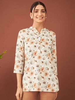 SALT Attire - Altea Floral Collared Top