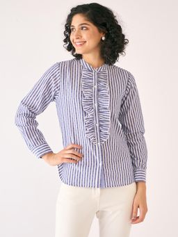 SALT Attire - Pacific Ruffled Button Down Shirt