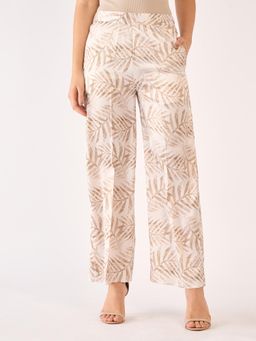 SALT Attire - Raphia Tropical Wide Legged Trousers