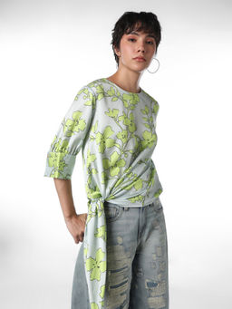 ONLY - Women Green Floral Top