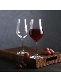 Bohemia Crystal - Tulipa Red Wine Glass Set, 350ml, Set of 6, Transparent